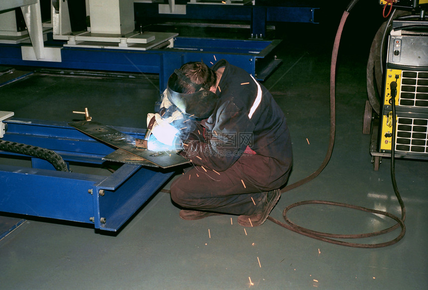 工作焊接工意图工作服男人火炬植物软管电弧保护生产衣服图片