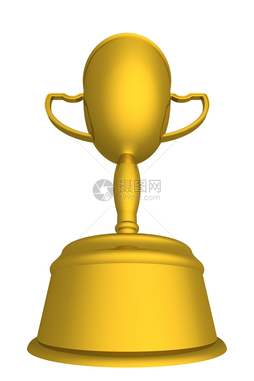 赢家的金杯 三维图像报酬杯子运动光泽度插图游戏竞赛仪式讲台成就图片