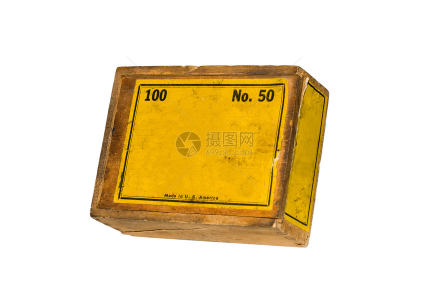 文品盒标识黄色木头图片
