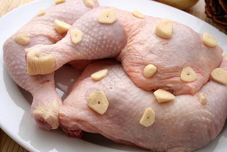 新鲜鸡肉食物背景图片
