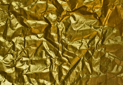 皱纹的金纸黄色金子青铜空白长方形包装背景图片