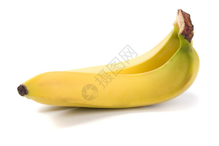 香蕉食物水果白色黄色小吃背景图片