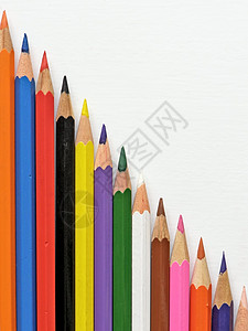 多彩铅笔艺术锐化筹码画家绘画艺术家童年彩虹背景图片