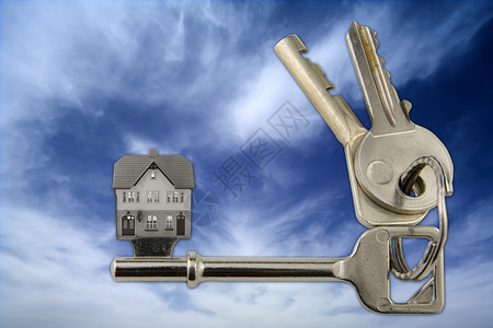房地产销售房子保险钥匙前提背景图片