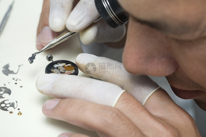 监视器制造者金属机械螺丝男性钟表时间戒指技术首饰发条图片