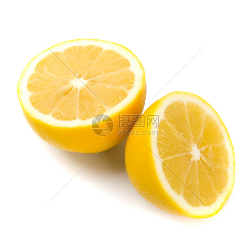 新鲜柠檬水果流感黄色食物饮食绿色种子图片