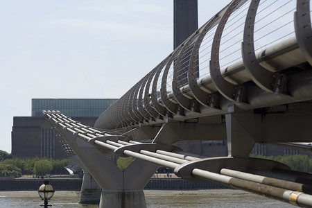 塔特现代和千年桥梁背景图片