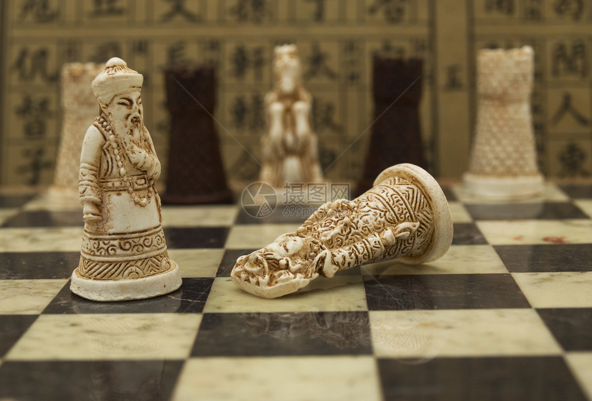 中国象棋主教正方形游戏成功叛乱文字象形宏观木板典当图片