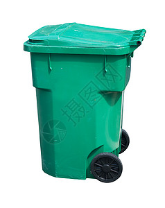 浅绿色垃圾桶背景图片