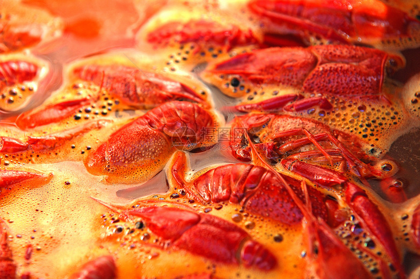 冲刷小吃健康饮食甲壳动物香料食物美食家大虾海鲜熟鱼图片