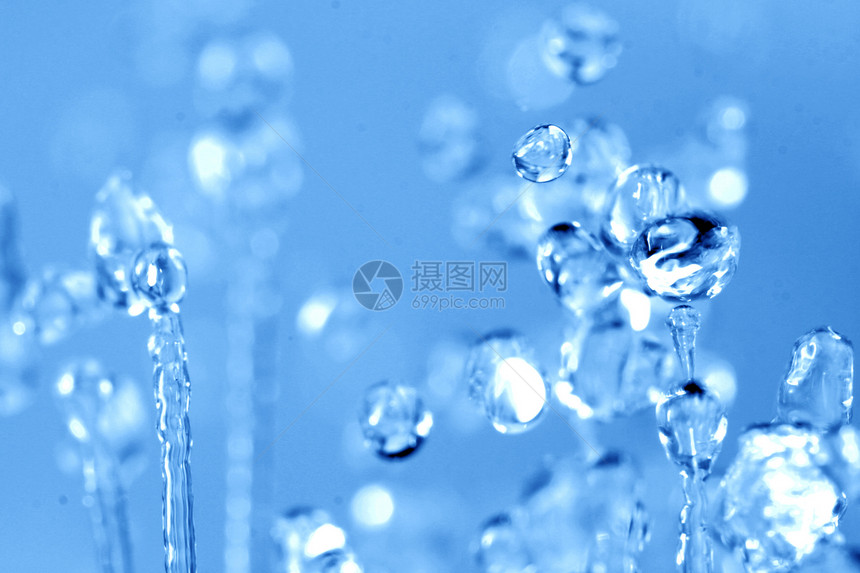 水滴气泡流动卫生瓶子洗发水蓝色海洋口渴宏观墙纸图片