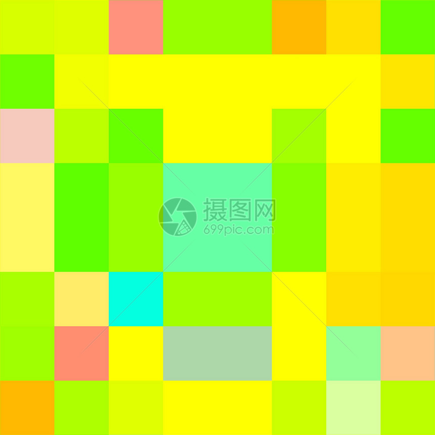色彩多彩的抽象背景矩形马赛克绿色颜色立方体图片