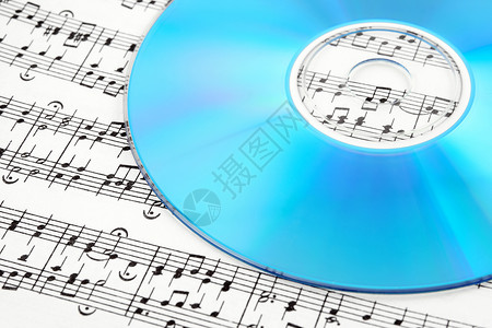 cd播放在工作表音乐中播放蓝色 CD或 DVD背景