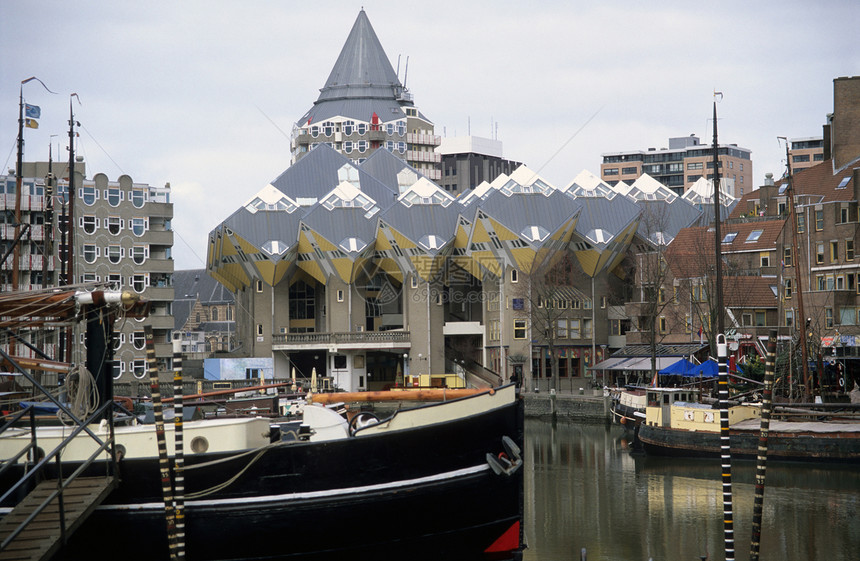 鹿特丹港立方大楼图片