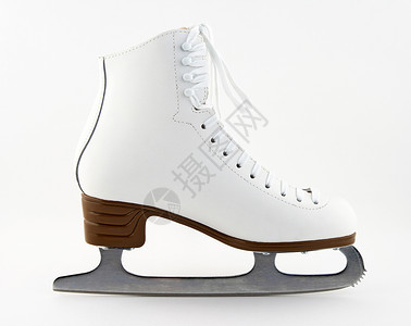 花式滑冰优雅的白花花式滑板背景