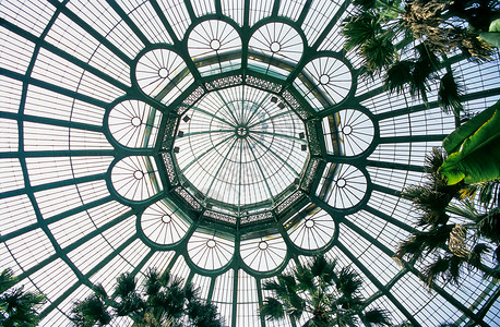 玻璃温室皇家温室圆顶背景