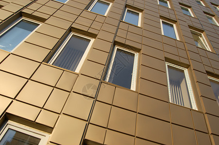 现代建筑蓝色市中心办公室金属玻璃金融繁荣工作医院中心背景图片