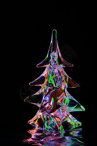 水晶圣诞树背景图片
