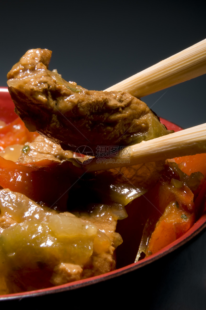 中华菜厨房洋葱红辣椒食物饮食蔬菜烹饪主食美味午餐图片