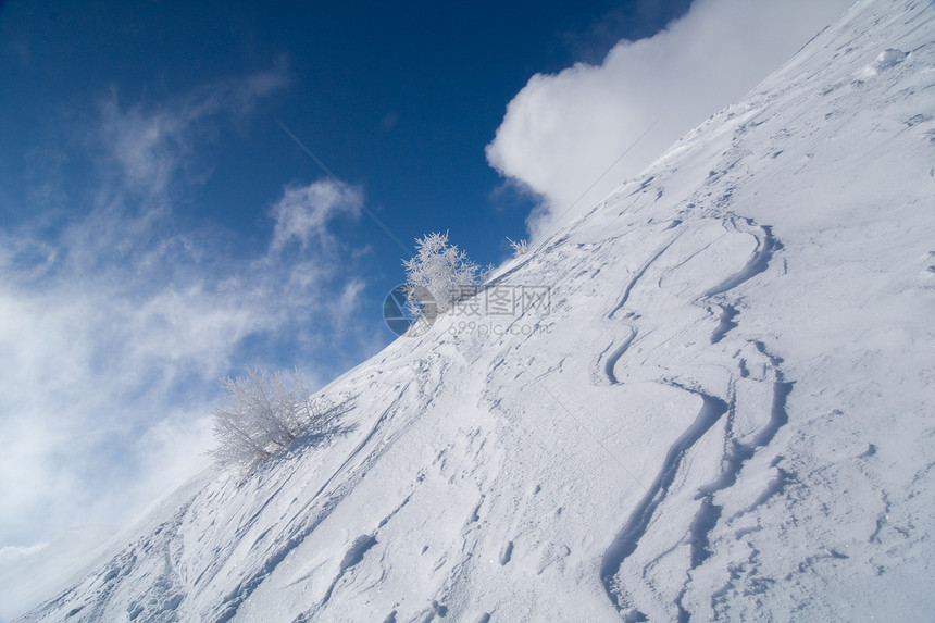 雪雪覆盖边界色调山链漂移高地蓝色雪堆地平线山脉宽慰图片