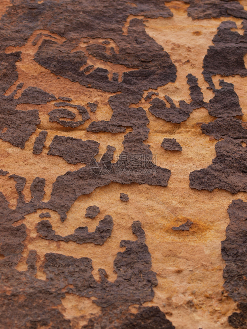 犹他南部的Petroglyphs文明涂鸦原住民评书雕刻品历史文化图片