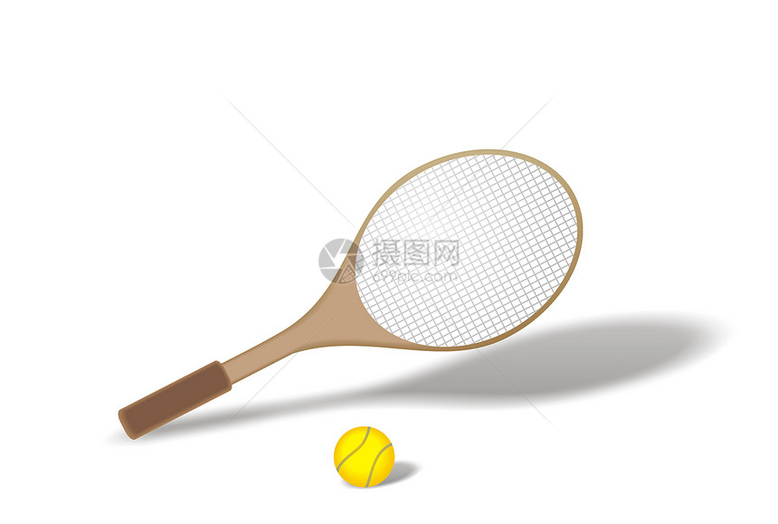网球游戏运动活动白色球拍蝙蝠图片