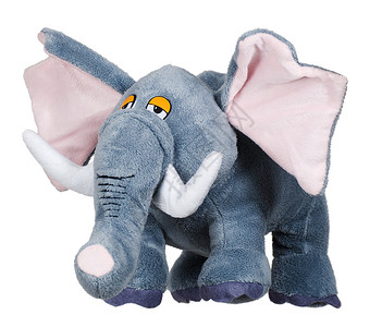 大象玩具玩具大象工作室动物园白色礼物织物乐趣童年动物鼻子耳朵背景