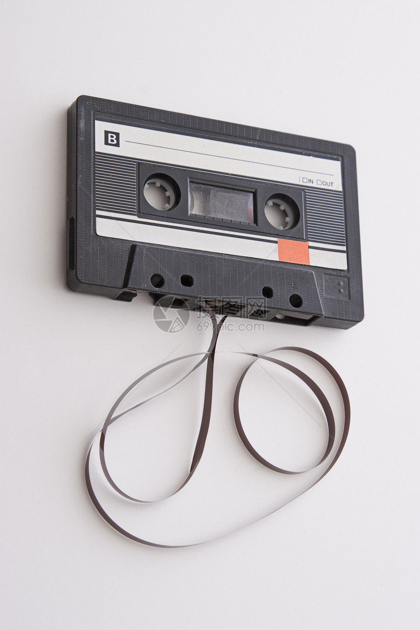 unroll 磁带盒式磁带音乐录音立体声倒带塑料贮存数据演示记录图片