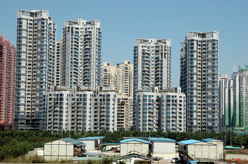 中国的住宅楼 建建筑物城市建筑学房屋居住区住房地方图片