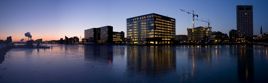 哥本哈根港港全景图片