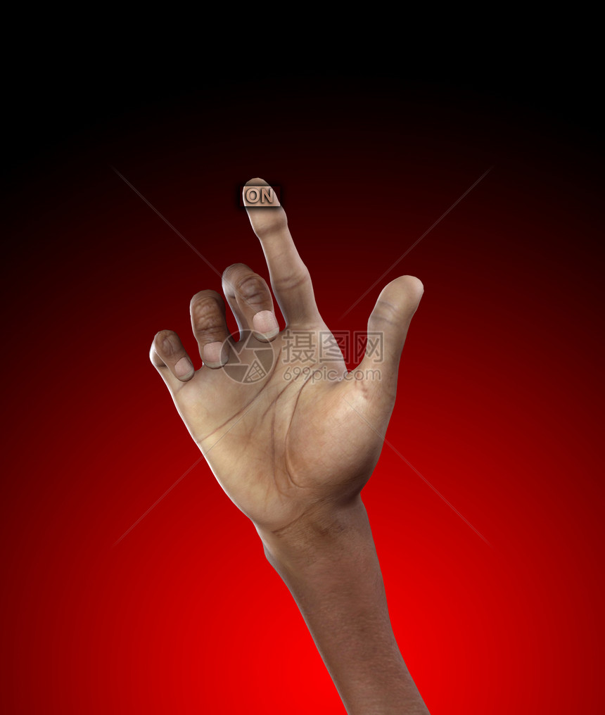 手打开行动按钮棕榈手臂手指数字拇指图片