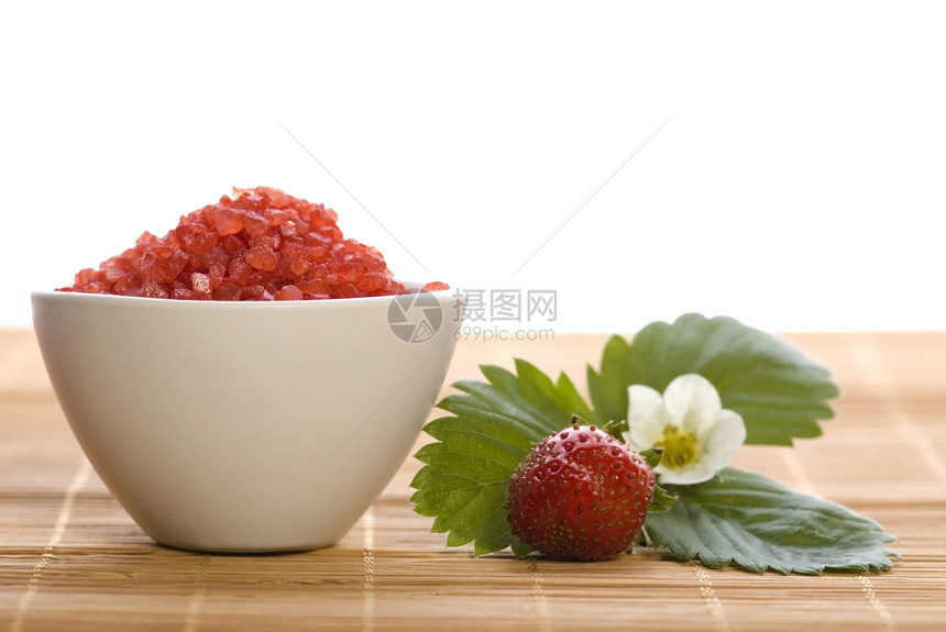 含有草莓的斯帕成分生活福利乐趣沙龙大理石按摩磨砂水晶温泉精神图片