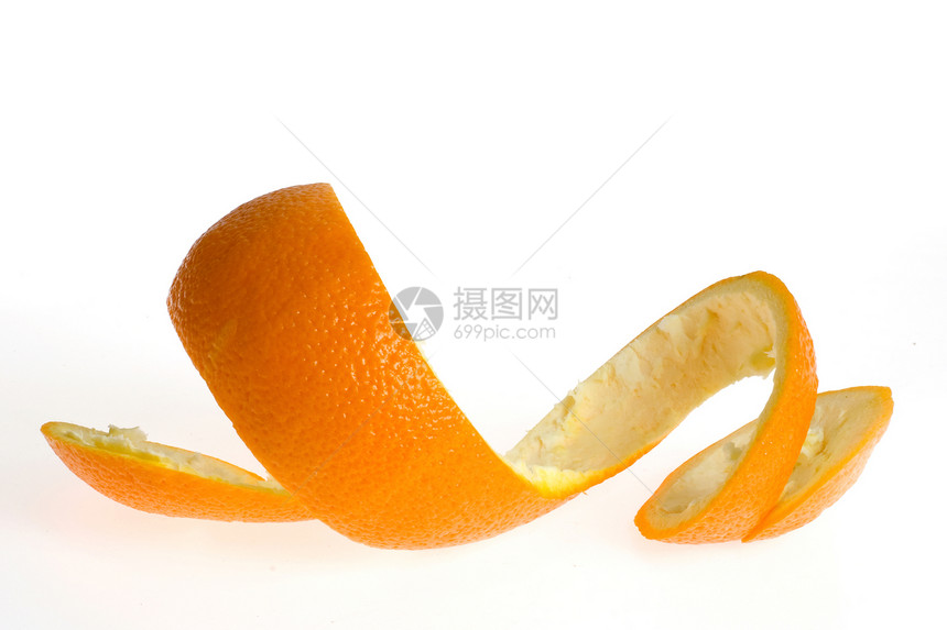 橙色皮水果白色橙子图片