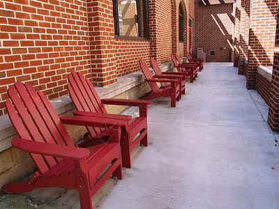 红色义大二座椅高清图片