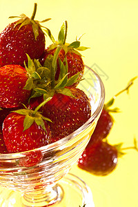 草莓甜点食物水果红色甜的高清图片素材