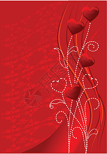 红valentine背景图片