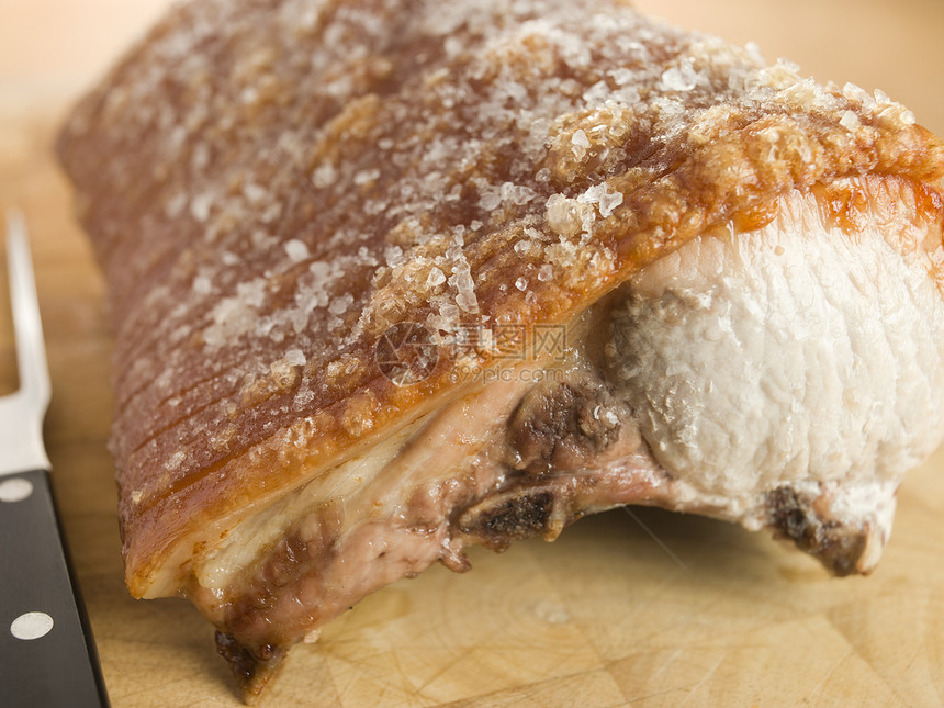 英国猪排的烤猪肉午餐岩盐食物腰部食谱水平用具食品晚餐厨房图片