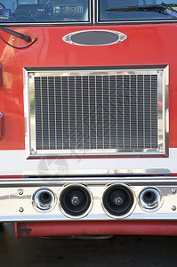 火力发动机的详情警报器服务情况炙烤挡风玻璃消防运输车辆保险杠散热器背景图片