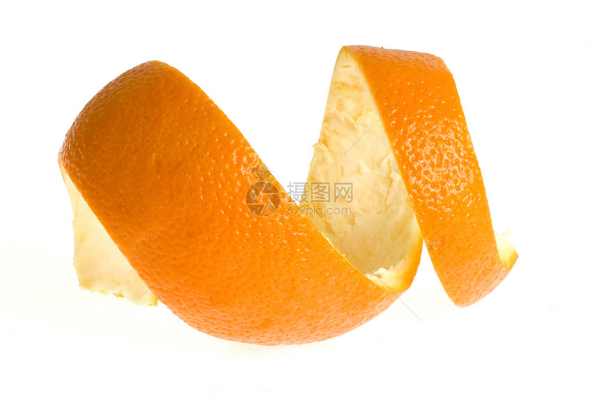 橙色皮白色水果橙子图片