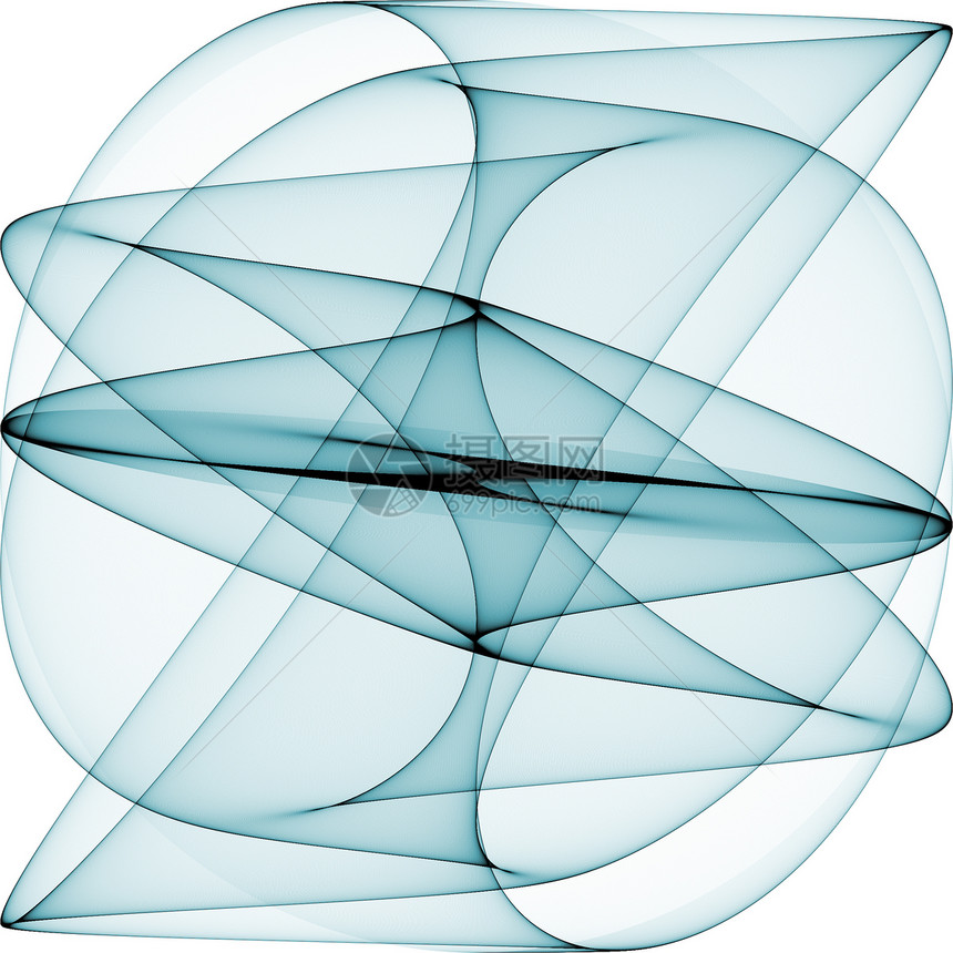 摘要分形设计艺术插图天蓝色装饰品想像力图片