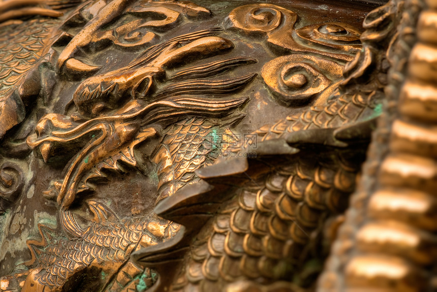 中国龙艺术精神上帝橙子动物雕像故事传统雕刻雕塑图片
