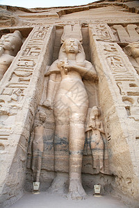 凯夫拉Abu simbel 雕像背景