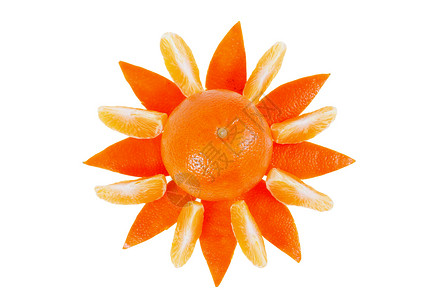 普通中达纳橙子柑桔皮肤射线太阳背景图片