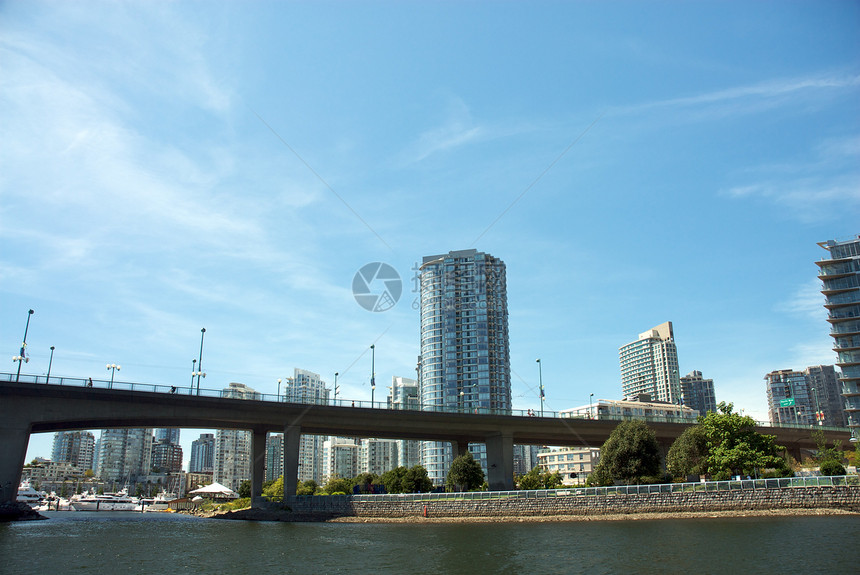 不列颠哥伦比亚省温哥华市城市天空世界旅游水路旅行码头建筑物风景摩天大楼图片