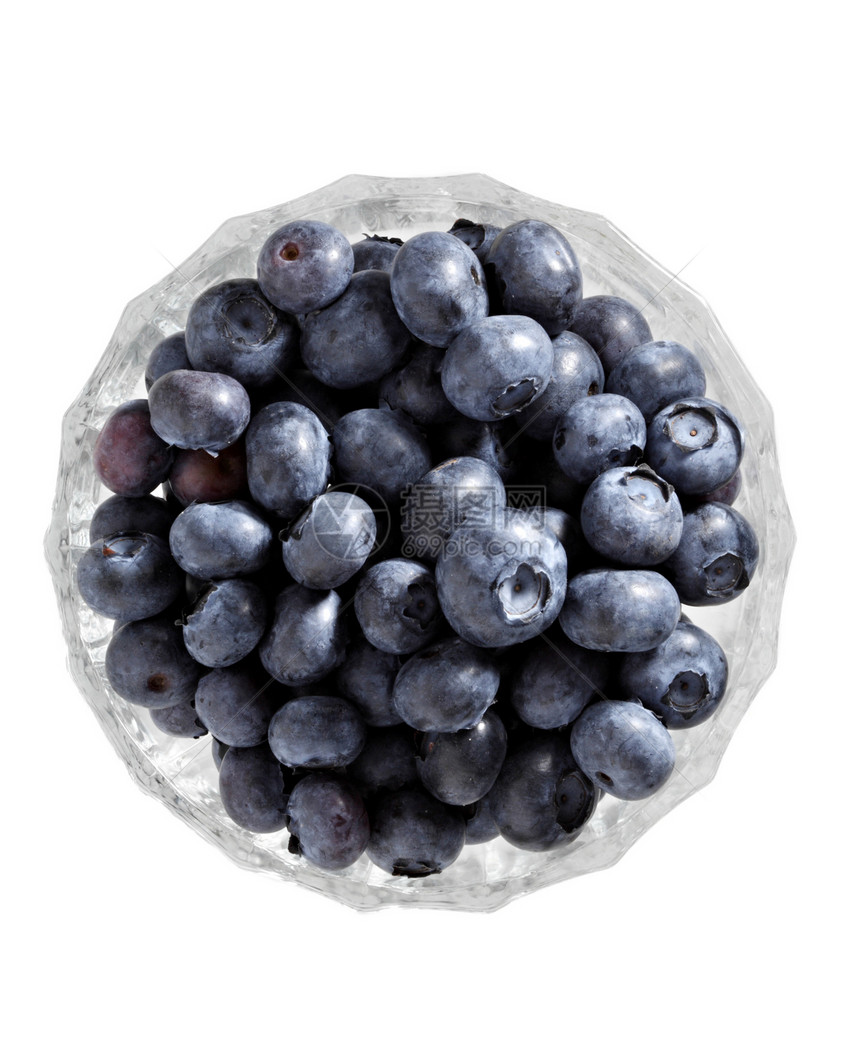 蓝莓甜点蓝色饮食食物健康水果图片