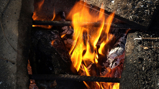 烧烤食物火焰煤炭野餐背景图片