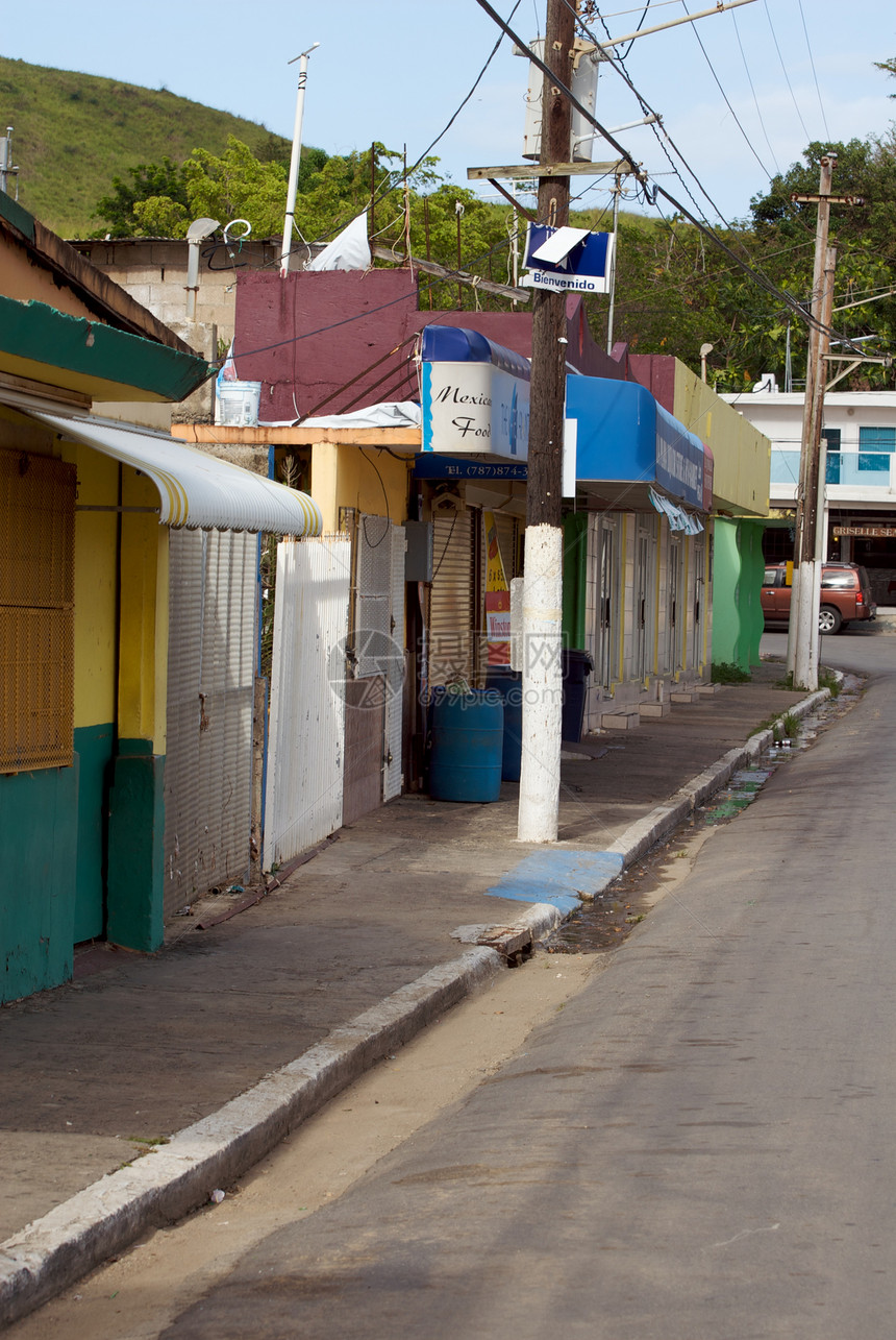 波多黎各城镇场景摄影天空旅行热带制作人街道里科图片