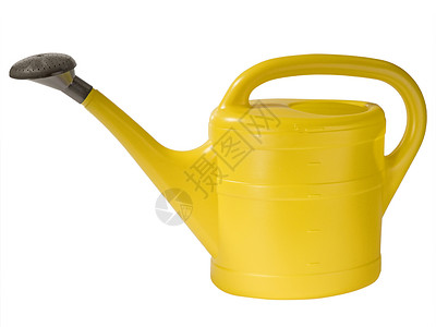 水罐园艺塑料园林工具黄色背景图片