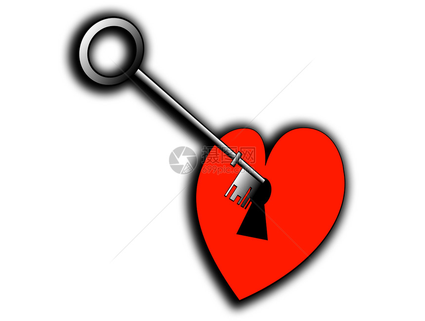 解锁您心脏的密钥情绪化热情安全概念心形锁孔情感钥匙锁定浪漫图片