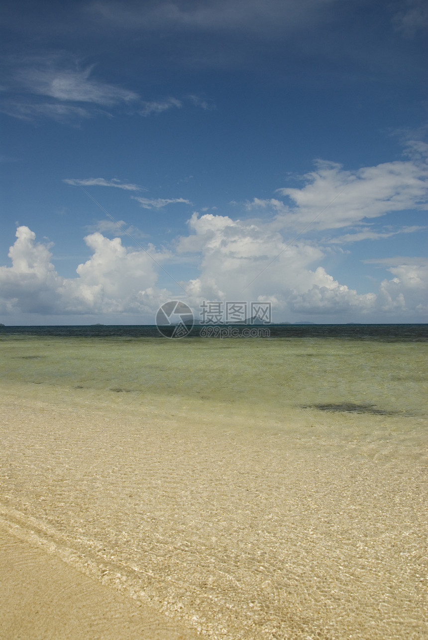 平静水热带天空旅行海景目的地岛屿海滩蓝色卡车假期图片